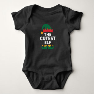 Niedliche Elf Matching-Familie Weihnachten Baby Strampler