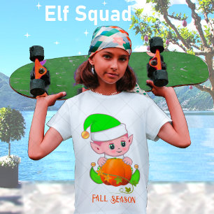 Niedliche Elf & Pumpkin Fall Saison T-Shirt