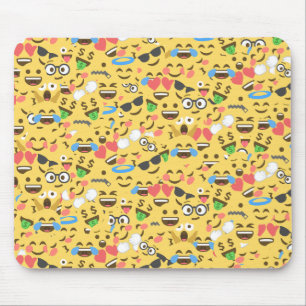 niedliche emoji Liebe hört Mousepad