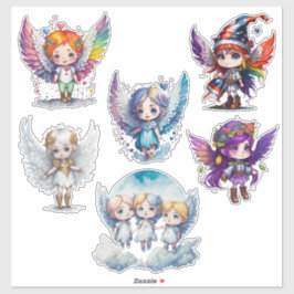Niedliche Engel, kundenspezifisch geschnitten Viny Aufkleber