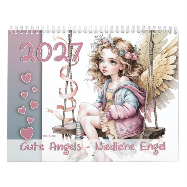 Niedliche Engel - Niedliche Engel 2026 Kalender (Titelbild)