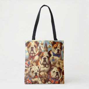 Niedliche englische Bulldogmalerei
