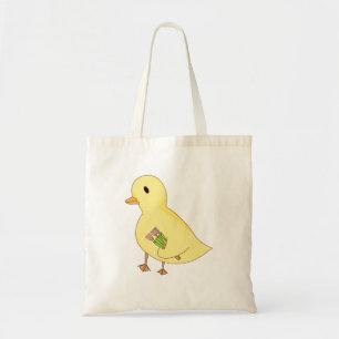 Niedliche Ente Carry Blume Tragetasche