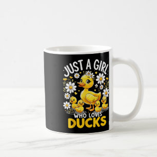 Niedliche Ente Lover Nur ein Mädchen, das Enten Li Kaffeetasse