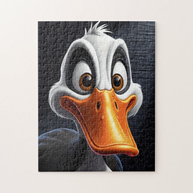 Niedliche Ente. Puzzle (Vertikal)