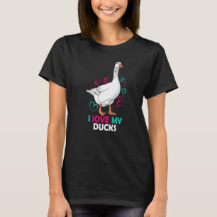 Niedliche Enten Liebe meine Enten Vögel Vintag Ent T-Shirt