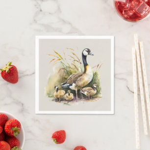 Niedliche Enten Seehaus Party Serviette