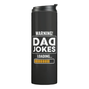 Niedliche Entwurfswarnung! Vater Joke Loading Thermosbecher