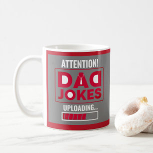 Niedliche Entwurfswarnung! Vater Jokes Loading Kaffeetasse