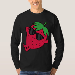 Niedliche Erdbeere Früchte Entspannen Lazy Strawbe T-Shirt