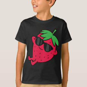 Niedliche Erdbeere Früchte Entspannen Lazy Strawbe T-Shirt