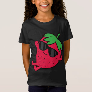 Niedliche Erdbeere Früchte Entspannen Lazy Strawbe T-Shirt