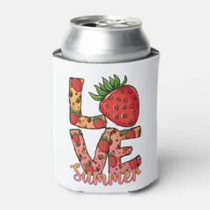 Niedliche Erdbeere Liebe Sommer   Summer Vibes Dosenkühler