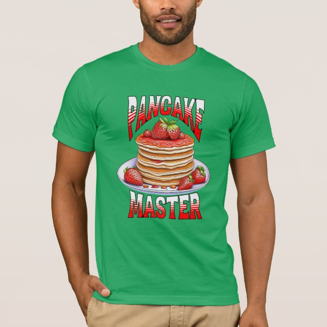 Niedliche Erdbeere Pancakes Feinschmecker T-Shirt (Vorderseite)