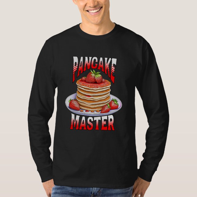 Niedliche Erdbeere Pancakes Feinschmecker T-Shirt (Vorderseite)