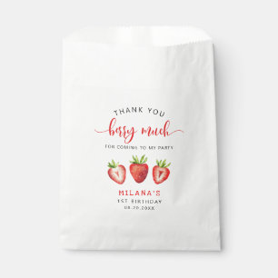 Niedliche Erdbeere Vielen Dank Berry Much Geschenktütchen
