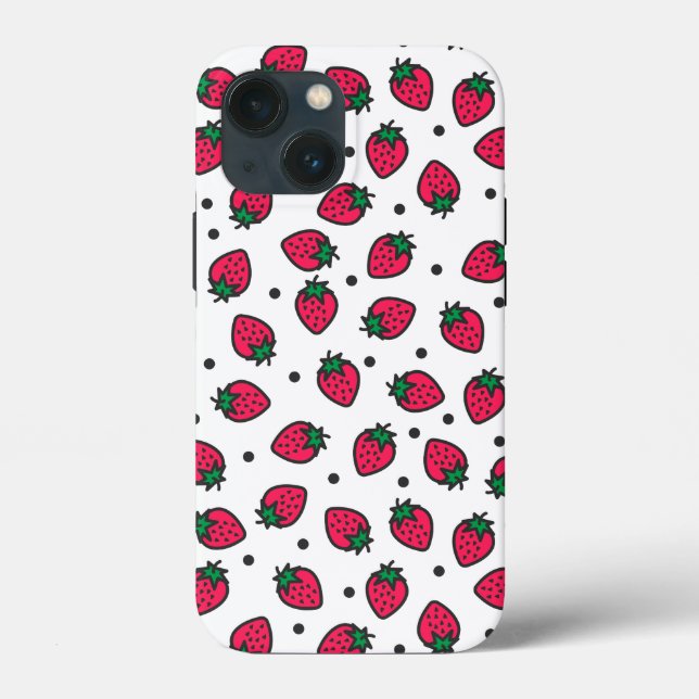 Niedliche Erdbeeren Case-Mate iPhone Hülle (Rückseite)