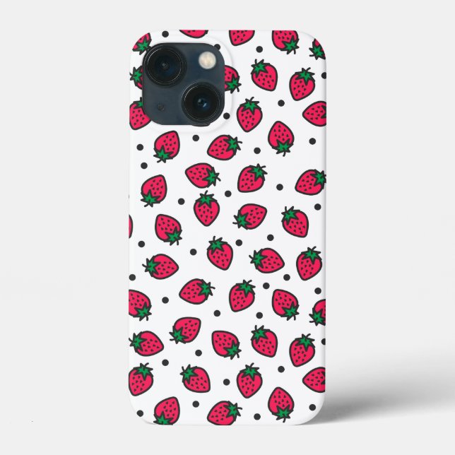 Niedliche Erdbeeren Case-Mate iPhone Hülle (Rückseite)
