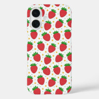 Niedliche Erdbeeren und Sterne