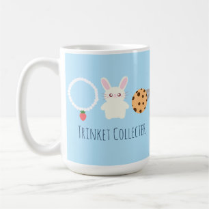Niedliche Erdbeerenkette, sonnige und ringförmige Kaffeetasse