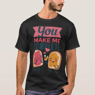 Niedliche Erdnussbutter und Gelee PB&J-Paare T-Shirt