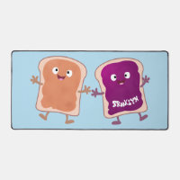 Niedliche Erdnussbutter und Gelee-Sandwich-Cartoon