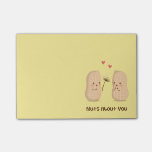 Niedliche Erdnüsse Nuts über Sie Post-it Klebezettel