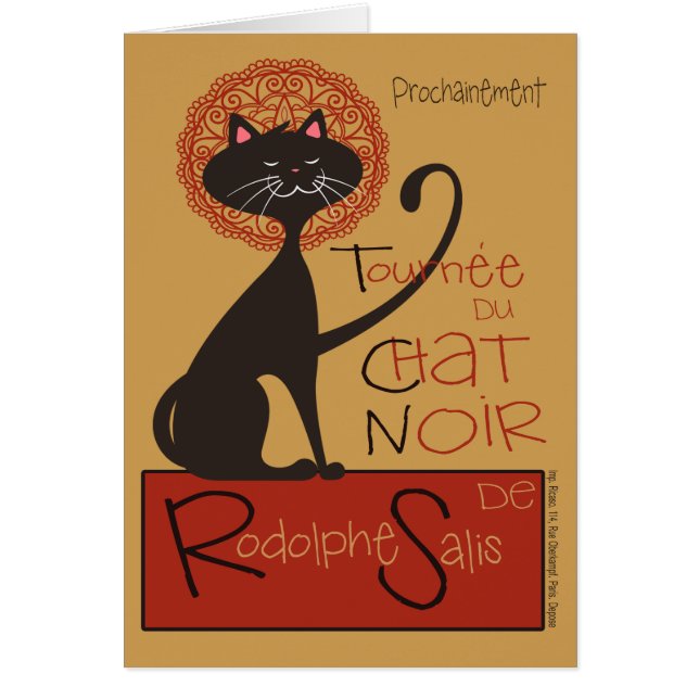 Niedliche Erinnerung an Le Chat Noir Black Cat (Vorne)
