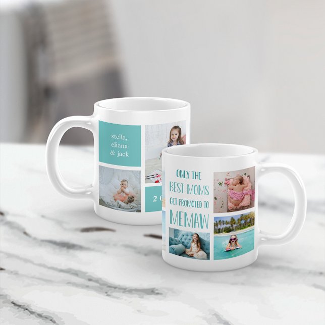 Niedliche Erinnerung Großkinder FotoCollage Kaffeetasse (Von Creator hochgeladen)
