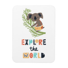 Niedliche Erkundung Koalas Magnet