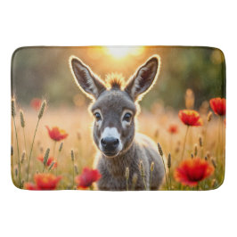 Niedliche Eselspopäden schmücken Tierkunst Badematte