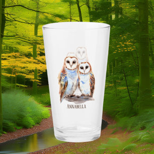 Niedliche Eugenvögelliebhaber fügen Text hinzu Glas