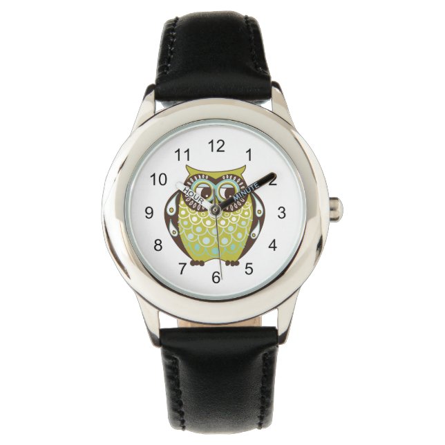 niedliche Eule Armbanduhr (Vorderseite)