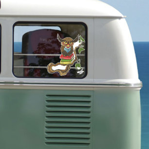 Niedliche Eule-Bücher Aufkleber