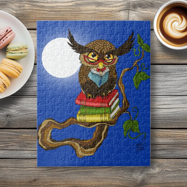 Niedliche Eule-Bücher Puzzle (Von Creator hochgeladen)
