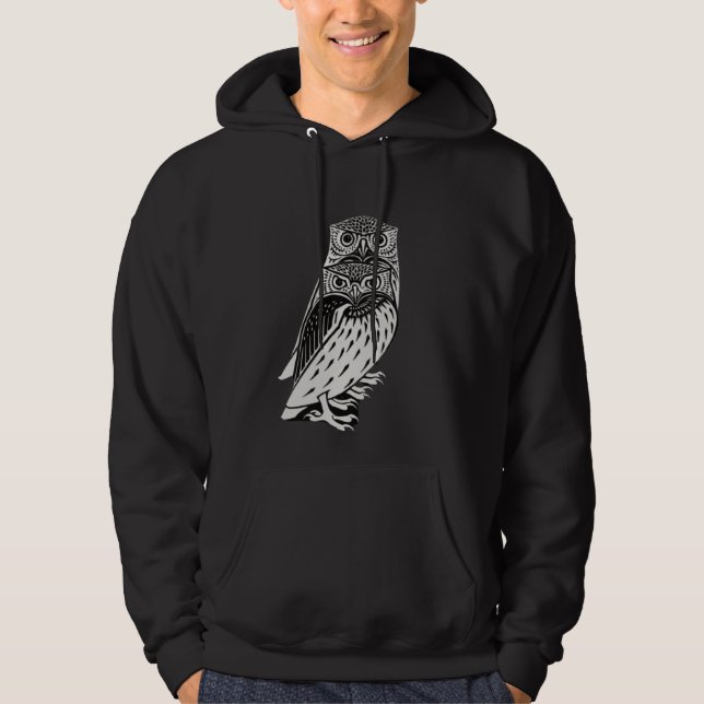Niedliche Eule Hoodie (Vorderseite)