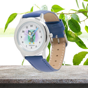 niedliche Eule-Liebhaber fügen Namen hinzu Armbanduhr