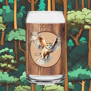 Niedliche Eule-Liebhaber Land Dosenglas