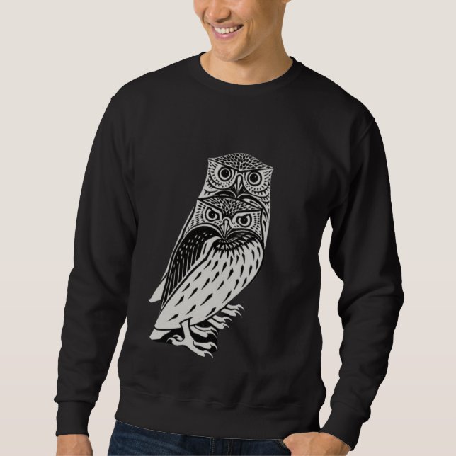 Niedliche Eule Sweatshirt (Vorderseite)