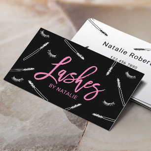 Niedliche Eyelash-Erweiterungen Makeup Artist Lash Visitenkarte