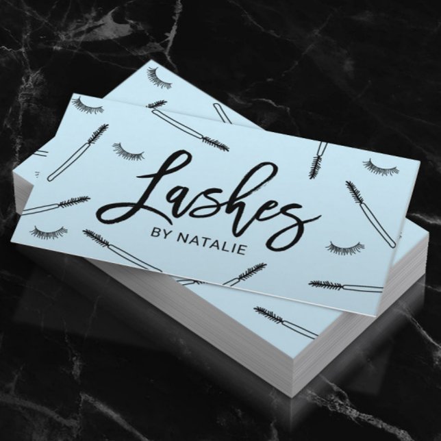 Niedliche Eyelash Extensions Lash Makeup Artist Bl Visitenkarte (Von Creator hochgeladen)