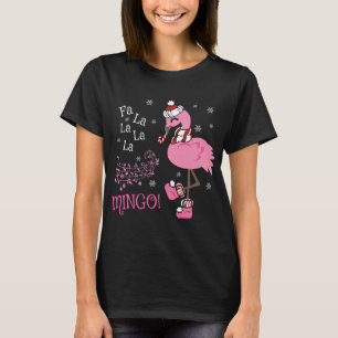 Niedliche Fa La MINGO Candy Cane Weihnachts Flamin T-Shirt