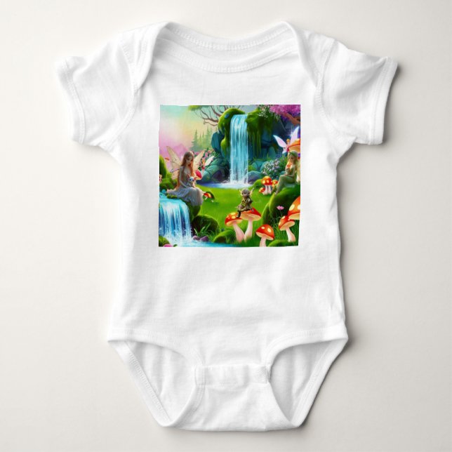 Niedliche Fairies Baby Strampler (Vorderseite)