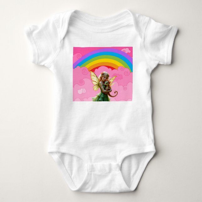 Niedliche Fairies Baby Strampler (Vorderseite)