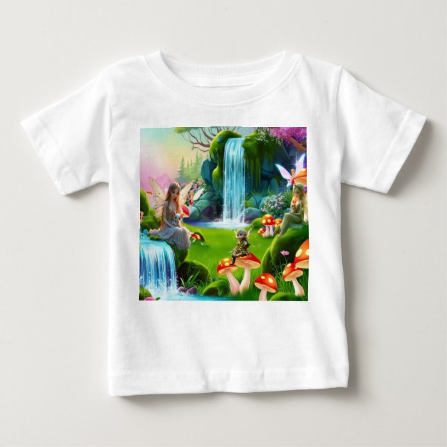 Niedliche Fairies Baby T-shirt (Vorderseite)