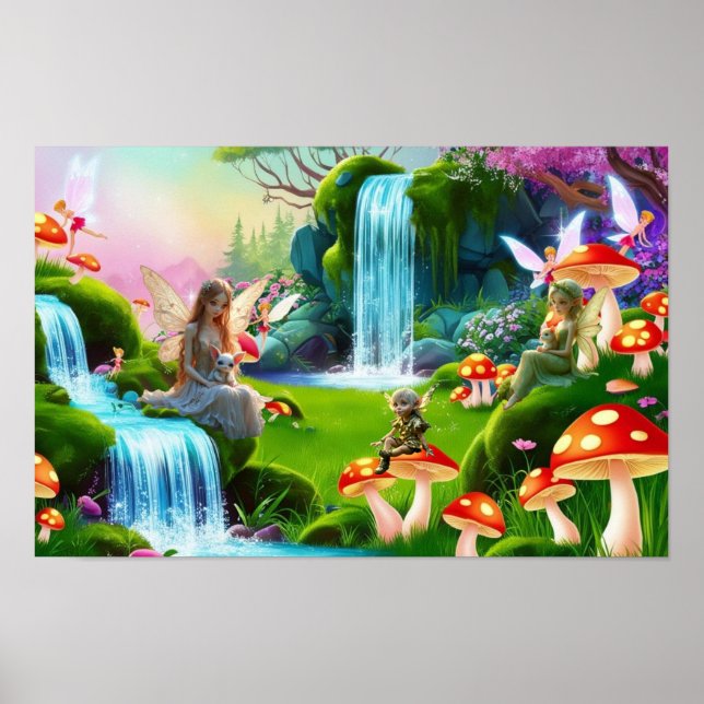 Niedliche Fairies Poster (Vorne)