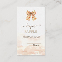 Niedliche Fall Pumpkins Bow Babydusche Begleitkarte