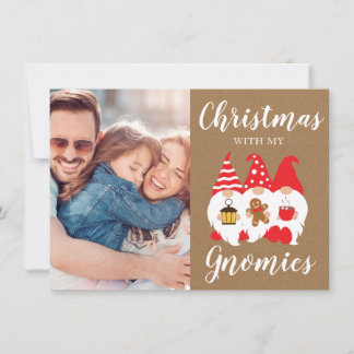 Niedliche Familiengymnastik Weihnachtsfest Foto Feiertagskarte