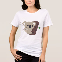 Niedliche Familienmutter Koala Bär mit Kind Tri-Blend Shirt
