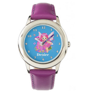 Niedliche Fantasie-Feemädchen Armbanduhr